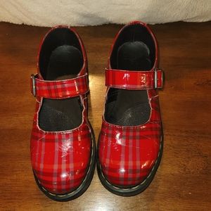 Dr. Martens Red Tartan Plaid Mary Janes 5026 - Women's Size 8 Rare Hard to  Find iuu.org.tr